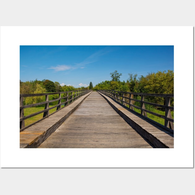 Drveni Most Bridge in Karlovac, Croatia Wall Art by jojobob